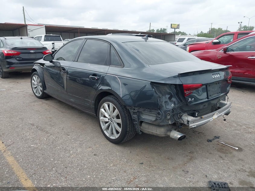 Vin: wauanaf42hn025516, lot: 45521846, audi a4 2.0t premium 20173
