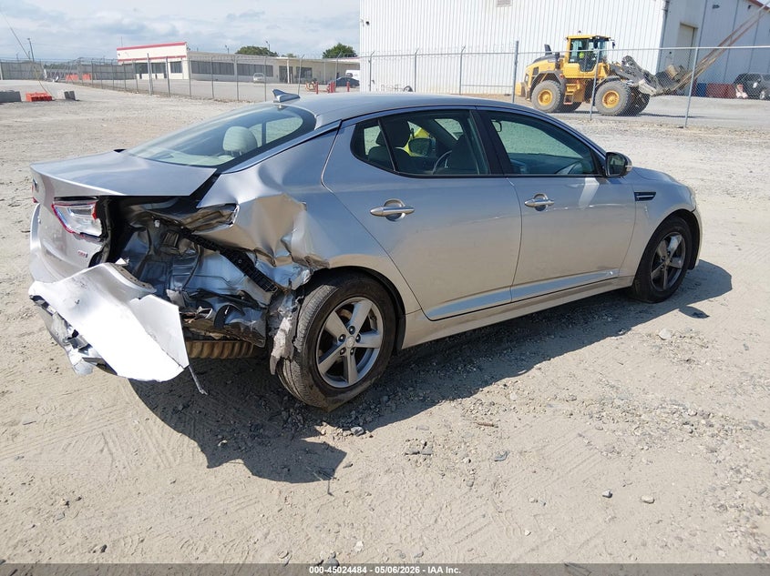 Vin: 5xxgm4a77eg304194, lot: 45521998, kia optima lx 20144