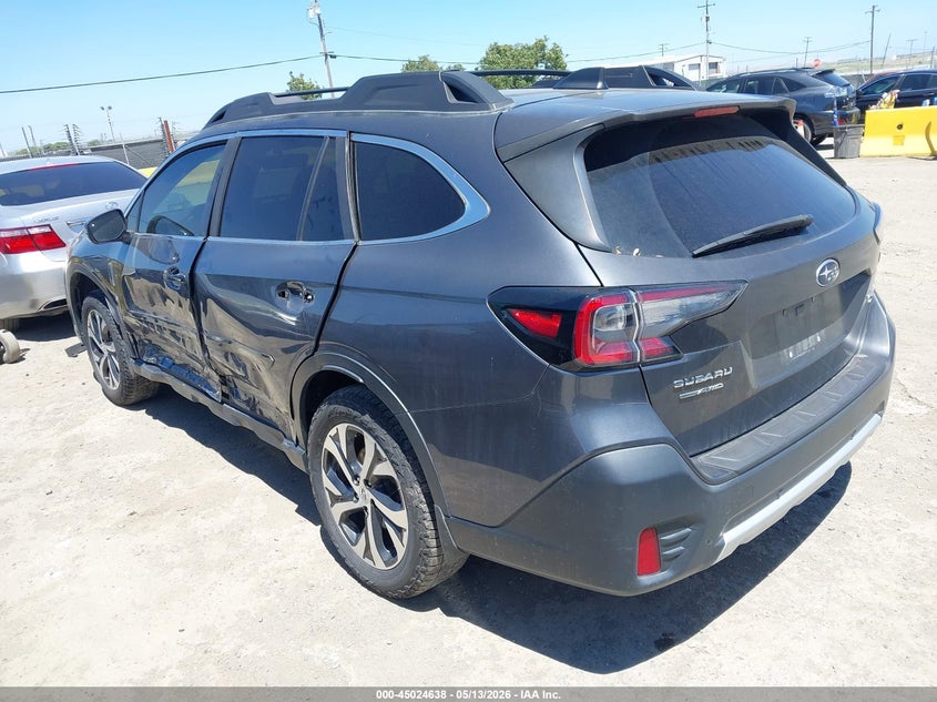 Vin: 4s4btgnd8m3187203, lot: 45522152, subaru outback limited xt 20213