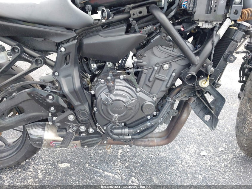 2022 Yamaha Mt07 VIN: JYARM32E9NA003370 Lot: 45025614