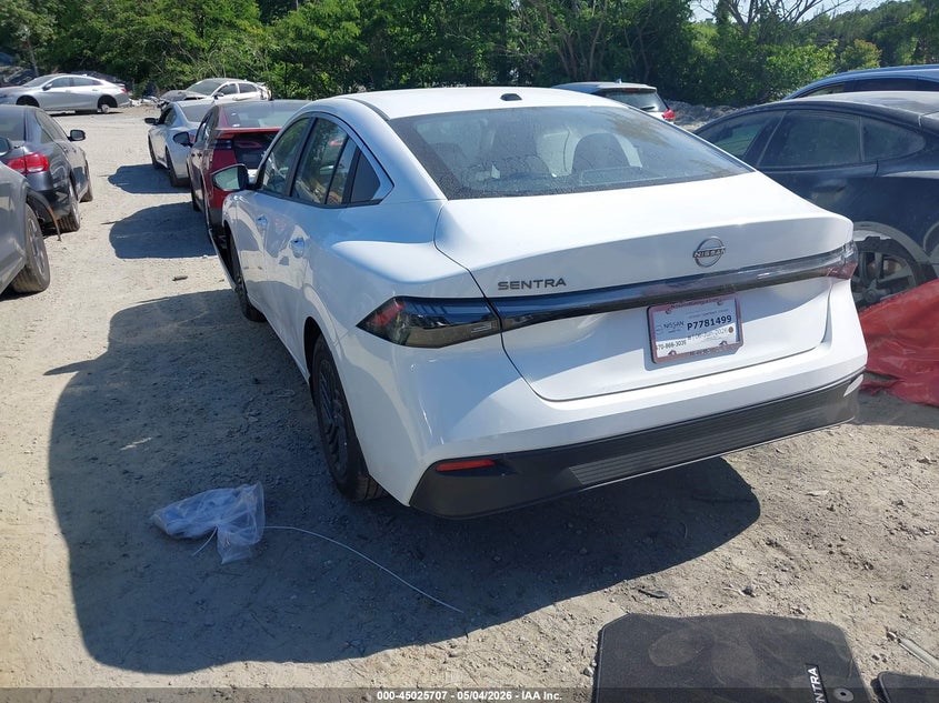 Vin: 3n1ab9cv6ty236160, lot: 45523221, nissan sentra sv 20263
