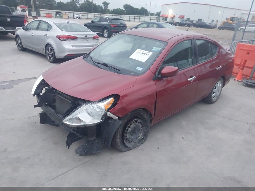 Vin: 3n1cn7ap9jk395845, lot: 45523570, nissan versa 1.6 sv 20182