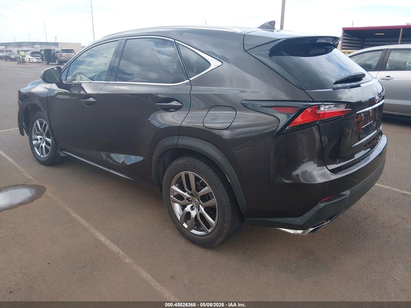 Vin: jtjyarbz0f2007556, lot: 45523880, lexus nx 200t f sport 20153