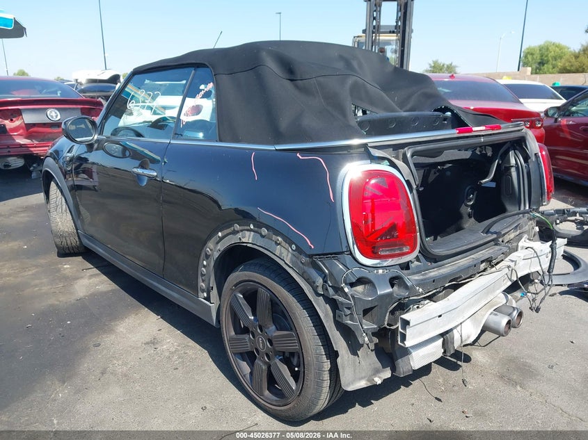 Vin: wmw43dl01p3p32316, lot: 45523891, mini convertible cooper s 20233