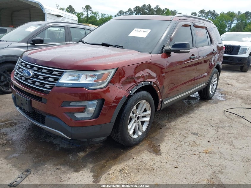 Vin: 1fm5k7dh8ggc55288, lot: 45523905, ford explorer xlt 20162