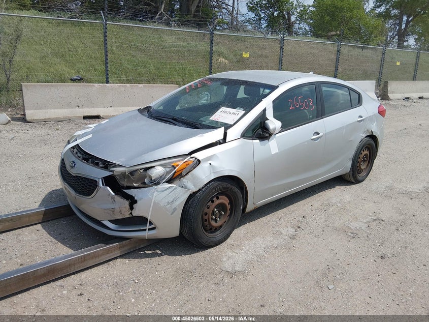 Vin: knafk4a66e5123064, lot: 45524017, kia forte lx 20142