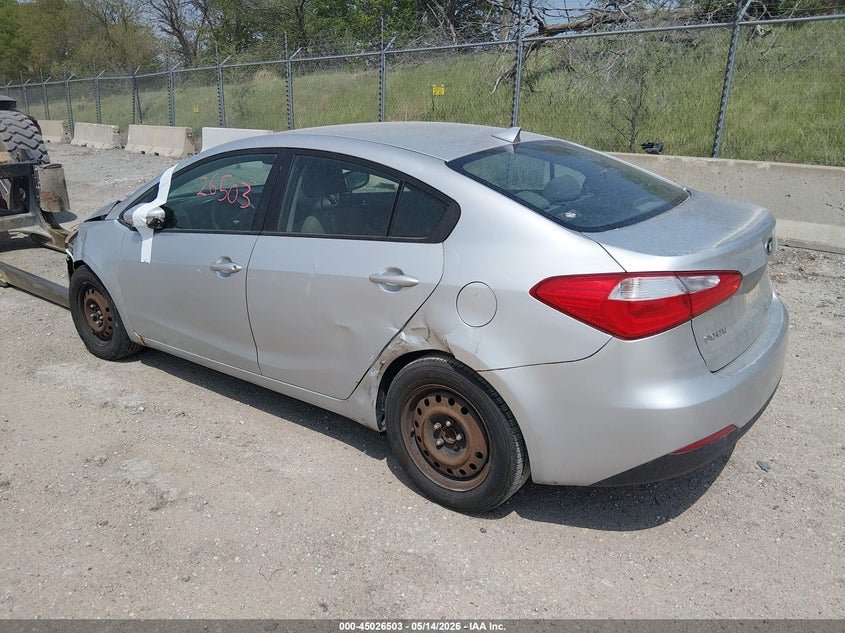 Vin: knafk4a66e5123064, lot: 45524017, kia forte lx 20143