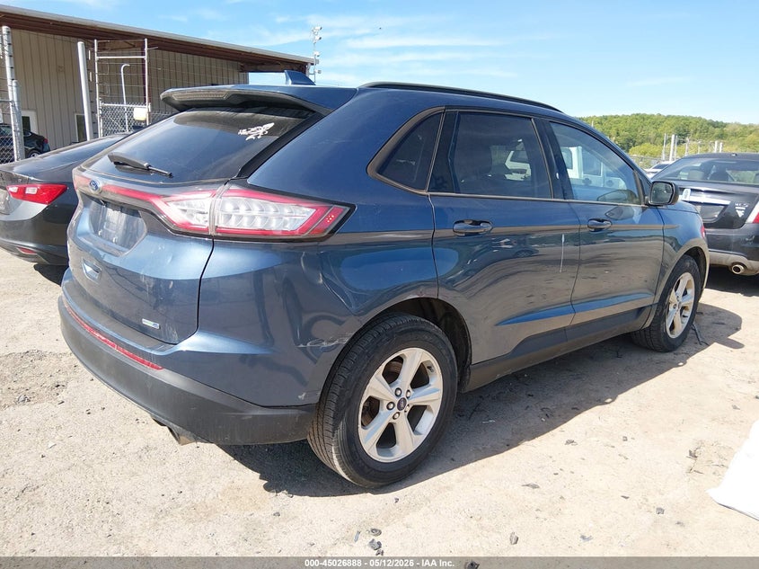 Vin: 2fmpk4g91jbb64406, lot: 45524402, ford edge se 20184