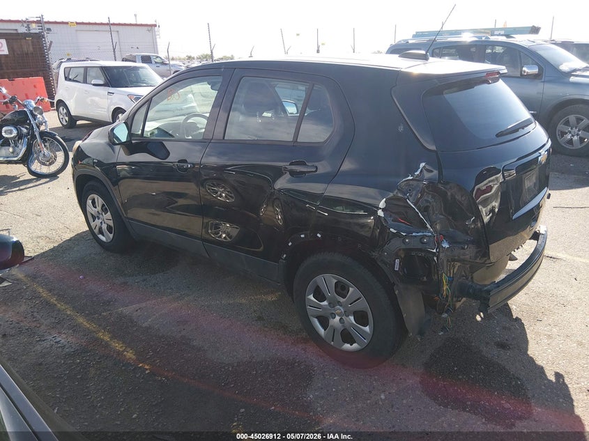 Vin: 3gncjksb5hl192963, lot: 45524426, chevrolet trax ls 20173