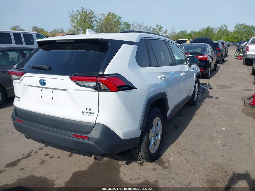 VIN 4T3LWRFV4MU028677 2021 TOYOTA RAV4 HYBRID LE