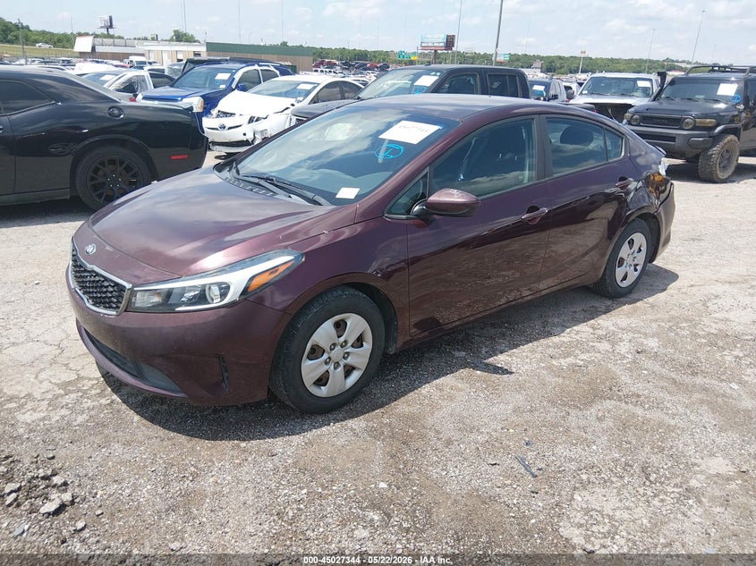Vin: 3kpfk4a78he123782, lot: 45524858, kia forte lx 20172