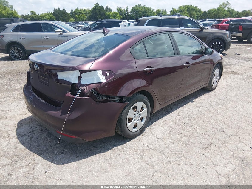 Vin: 3kpfk4a78he123782, lot: 45524858, kia forte lx 20174