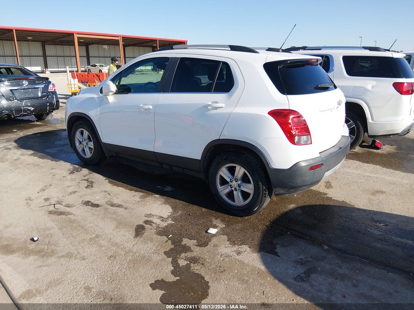 Vin: kl7cjlsb8gb544560, lot: 45524925, chevrolet trax lt 20163