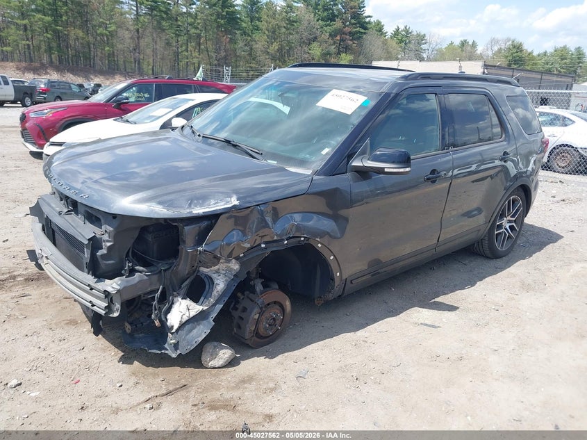 Vin: 1fm5k8gt4ggd33250, lot: 45525076, ford explorer sport 20162
