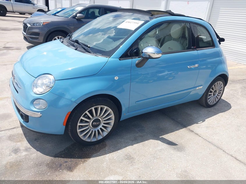 Vin: 3c3cffer1ht579136, lot: 45525105, fiat 500c lounge 20172