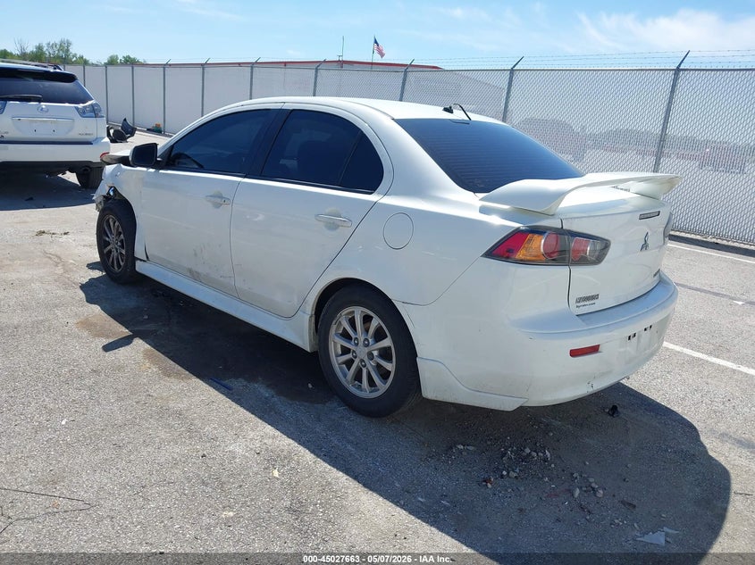 Vin: ja32u2fu1bu014325, lot: 45525177, mitsubishi lancer es 20113