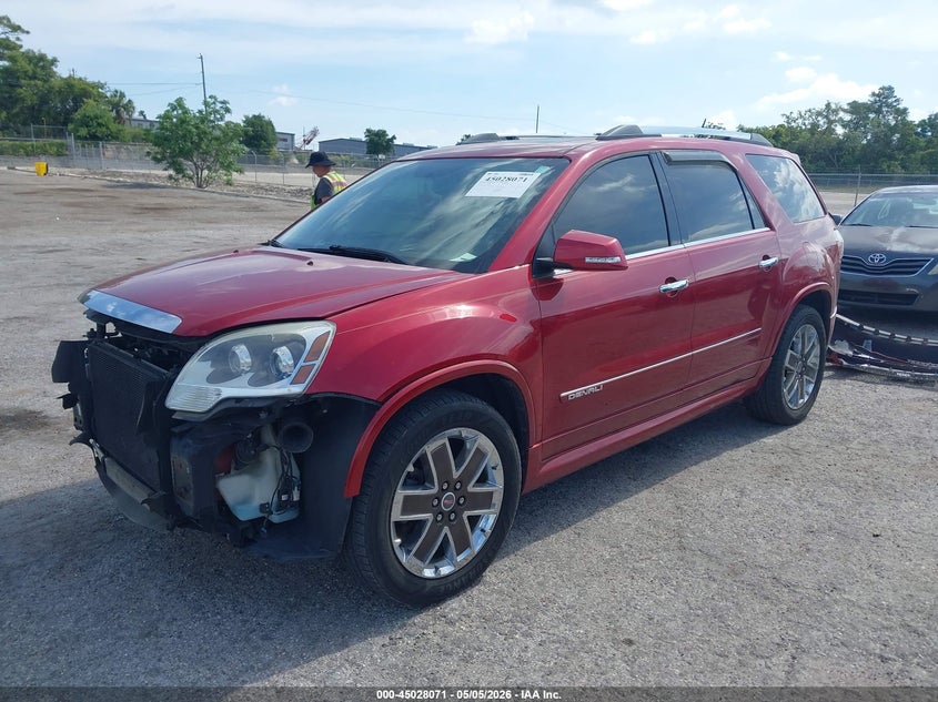 Vin: 1gkkvted6cj373778, lot: 45525586, gmc acadia denali 20122