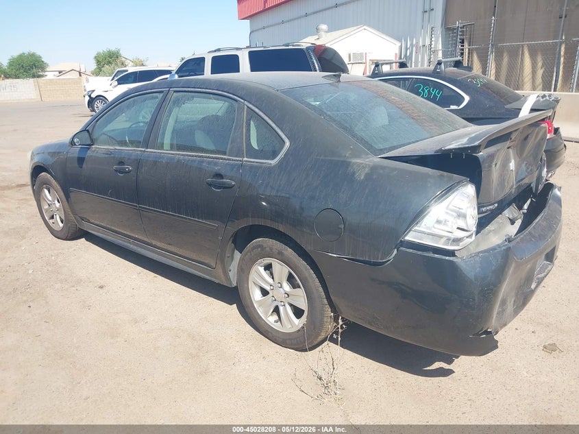Vin: 2g1wf5e3xd1167607, lot: 45525722, chevrolet impala ls 20133