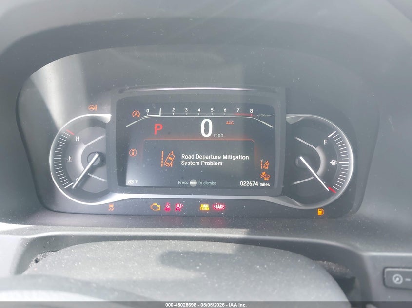 2025 Honda Passport Awd Ex-L VIN: 5FNYF8H5XSB006974 Lot: 45028698