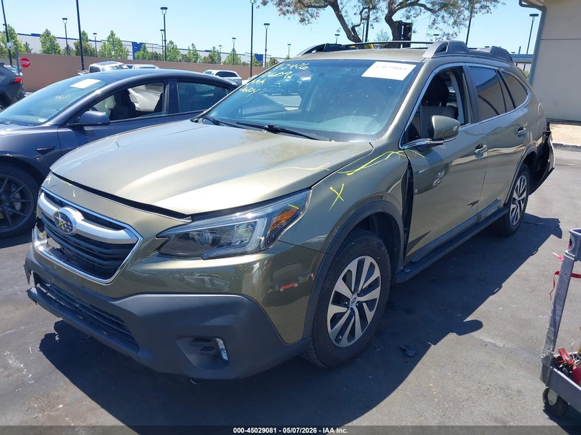 Vin: 4s4btadc5m3210037, lot: 45526595, subaru outback premium 20212