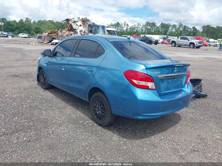 2017 MITSUBISHI MIRAGE SEDAN 1.2L I-3 DOHC, VVT, 78HP