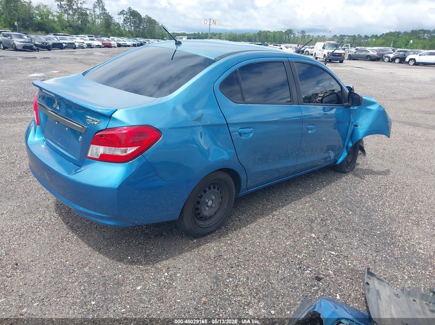 2017 MITSUBISHI MIRAGE SEDAN 1.2L I-3 DOHC, VVT, 78HP