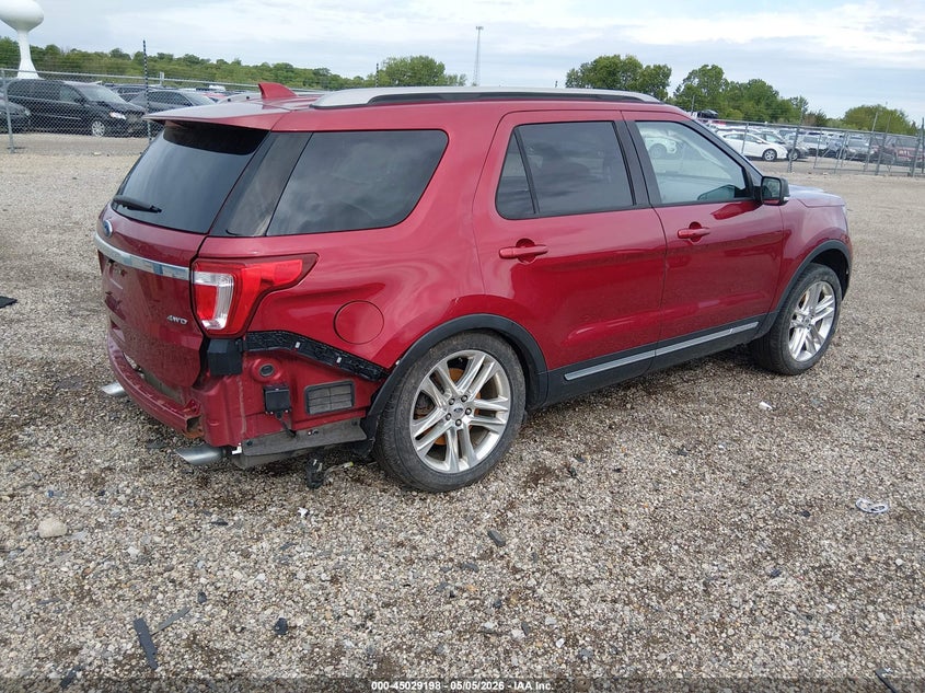 Vin: 1fm5k8d88hga02186, lot: 45526712, ford explorer xlt 20174