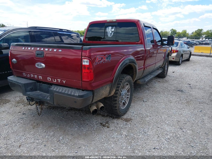 Vin: 1ft7w2bt4fea62433, lot: 45526788, ford f-250 lariat 20154