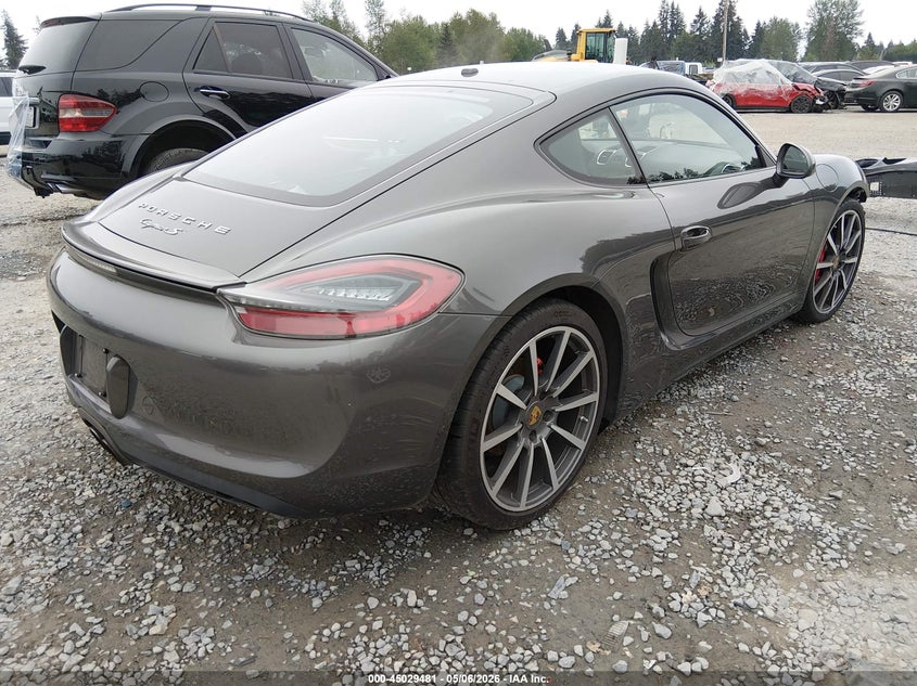 Vin: wp0ab2a82fk184000, lot: 45526995, porsche cayman s 20154