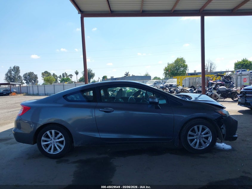 2012 Honda Civic 1.8 Ex-l Grey Lot 111045029549 Vin 2HGFG3B16CH522176