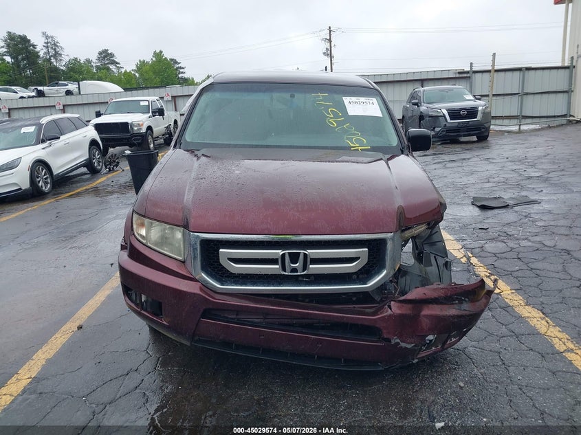 HONDA RIDGELINE 2009 VIN 5FPYK16449B104770