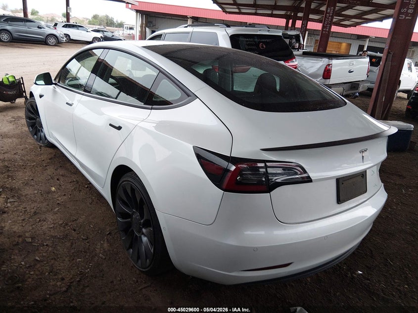 Vin: 5yj3e1ec8mf879360, lot: 45527114, tesla model 3 performance dual motor all-wheel drive 20213