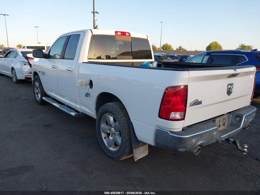 Vin: 1c6rr6gt0js169321, lot: 45527331, ram 1500 big horn  4x2 6'4 box 20183