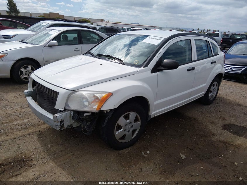 DODGE CALIBER 2007 VIN 1B3HB28B07D364678