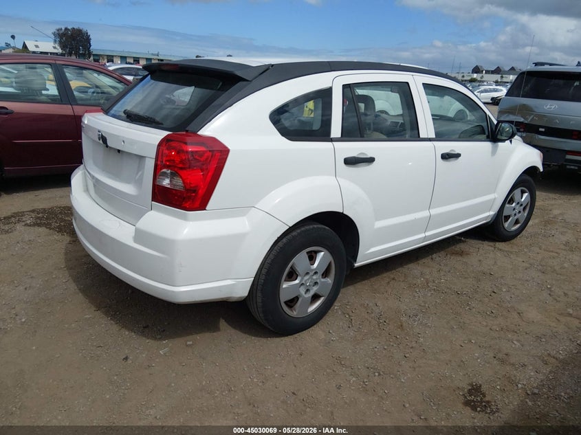 DODGE CALIBER 2007 VIN 1B3HB28B07D364678