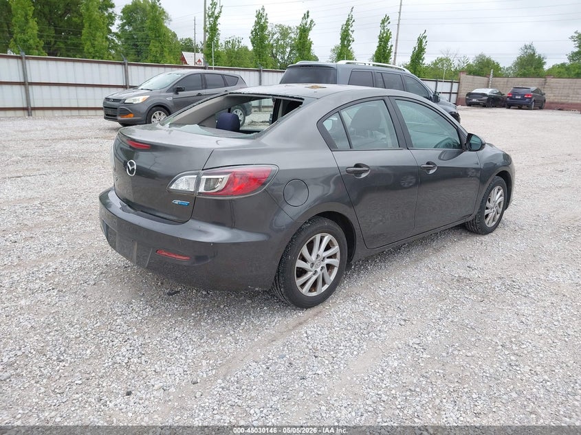 Vin: jm1bl1v87c1678831, lot: 45527660, mazda mazda3 i touring 20124