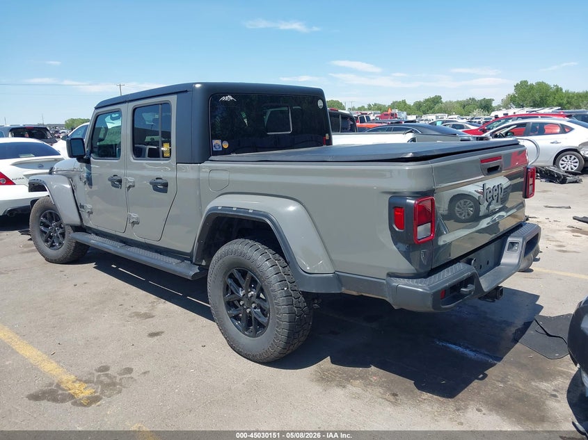 Vin: 1c6jjtag0pl505129, lot: 45527664, jeep gladiator sport s 4x4 20233