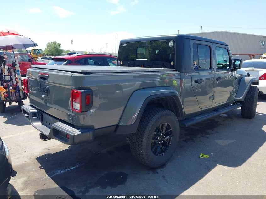 Vin: 1c6jjtag0pl505129, lot: 45527664, jeep gladiator sport s 4x4 20234