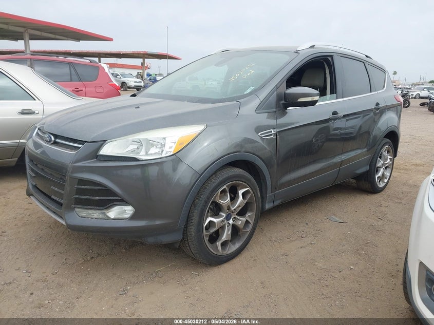 Vin: 1fmcu9j98fub07636, lot: 45527726, ford escape titanium 20152