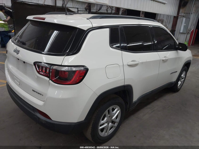 Vin: 3c4njcab7jt469482, lot: 45527856, jeep compass sport fwd 20184