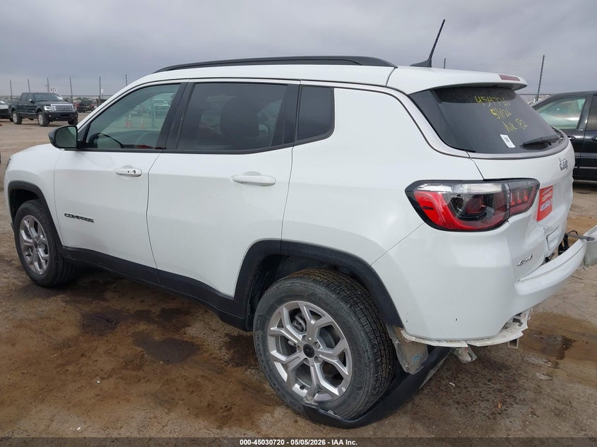 Vin: 3c4njdbn4st586162, lot: 45528237, jeep compass latitude 4x4 20253