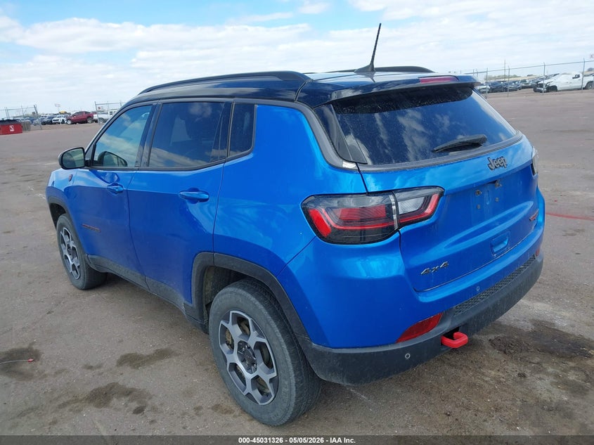 Vin: 3c4njddb6nt132227, lot: 45528843, jeep compass trailhawk 4x4 20223