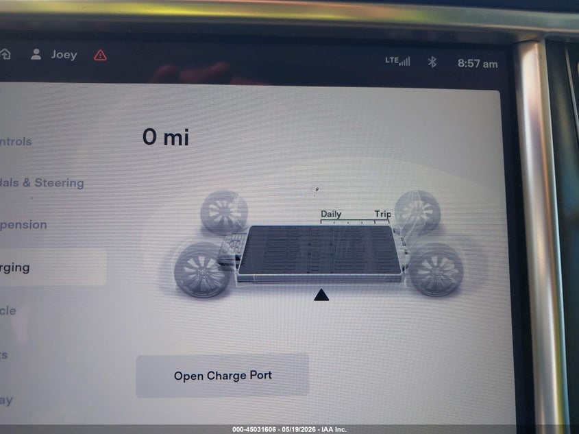 2013 Tesla Model S Performance VIN: 5YJSA1CP2DFP13221 Lot: 45031606