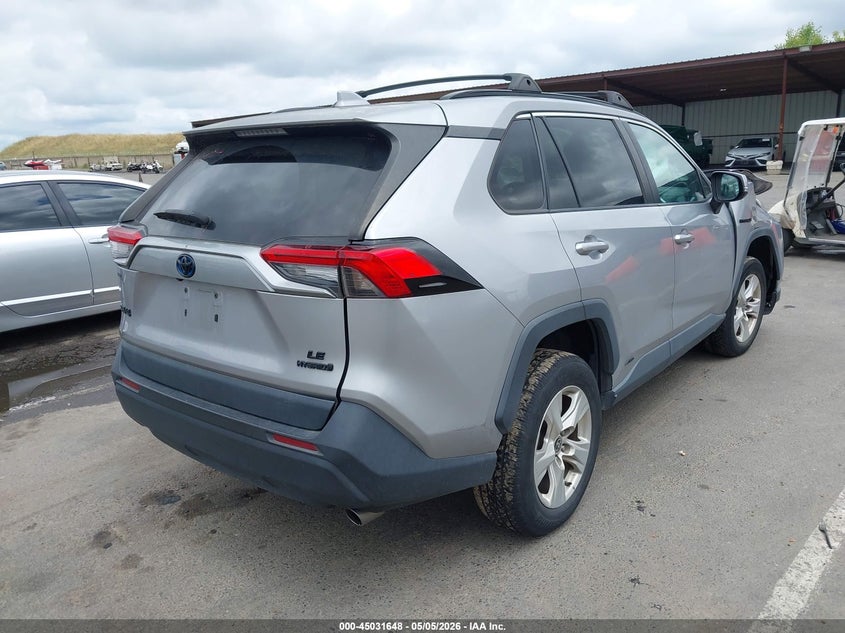 VIN 4T3MWRFV1MU040645 2021 TOYOTA RAV4 HYBRID LE