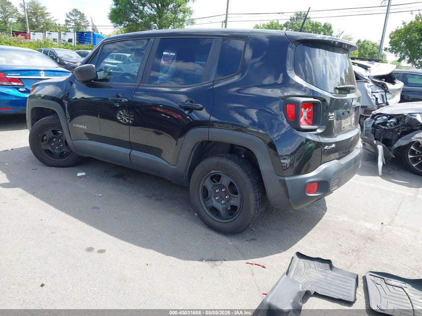 Vin: zaccjbabxhpg04716, lot: 45529205, jeep renegade sport 4x4 20173