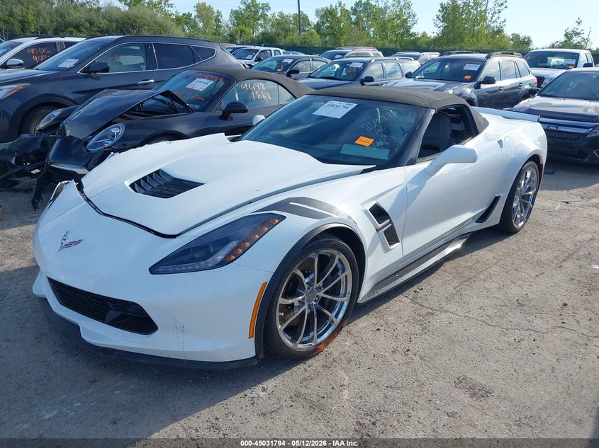 Vin: 1g1yx3d74h5106658, lot: 45529311, chevrolet corvette grand sport 20172
