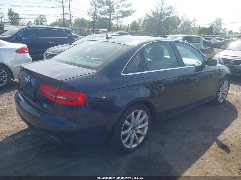 Vin: wauffafl8dn005095, lot: 45529319, audi a4 2.0t premium 20134