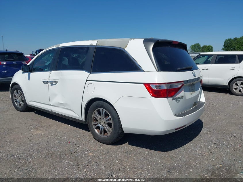2012 Honda Odyssey 3.5 Ex-L white Lot 111045032028 Vin 5FNRL5H61CB034362