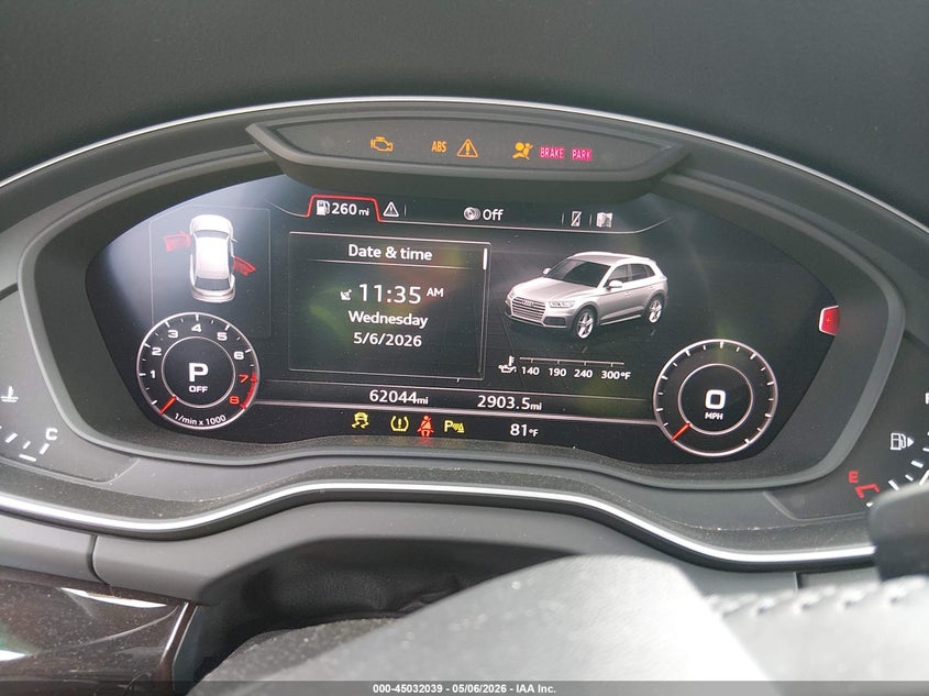 2019 AUDI Q5 SPORT UTILITY VEHICLE 2.0L I-4 DI, DOHC, VVT, TURBO, 248HP