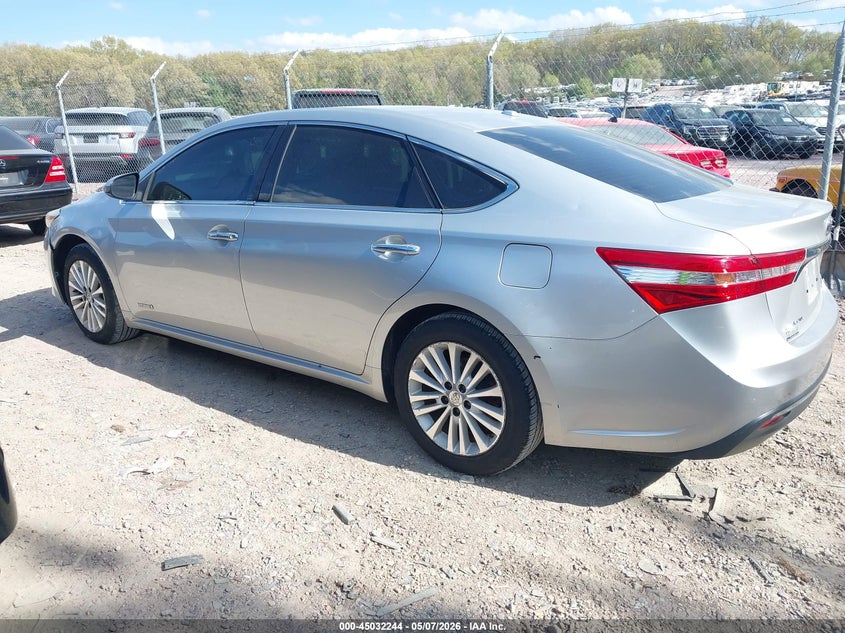 2013 TOYOTA AVALON SEDAN 2.5L I-4 DOHC, VVT, 156HP